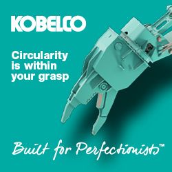 KOBELCO escavatori dismantling circolarita' materiali