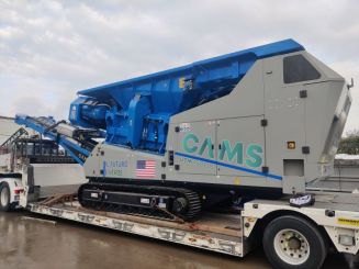CAMS at Conexpo 2026 with two machines for recycling and road construction